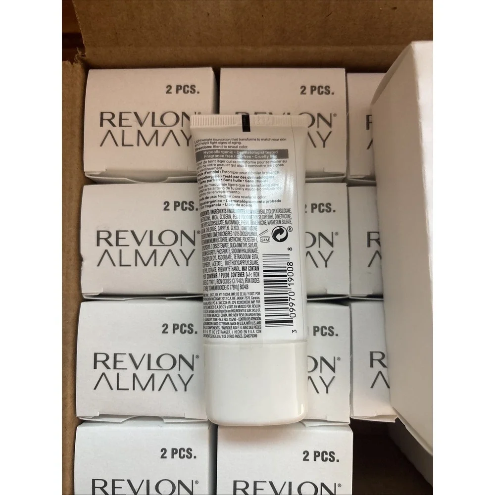 Revlon Almay Ageless Smart Shade Foundation, 800 Deep, Hypoallergenic-2 Pack
